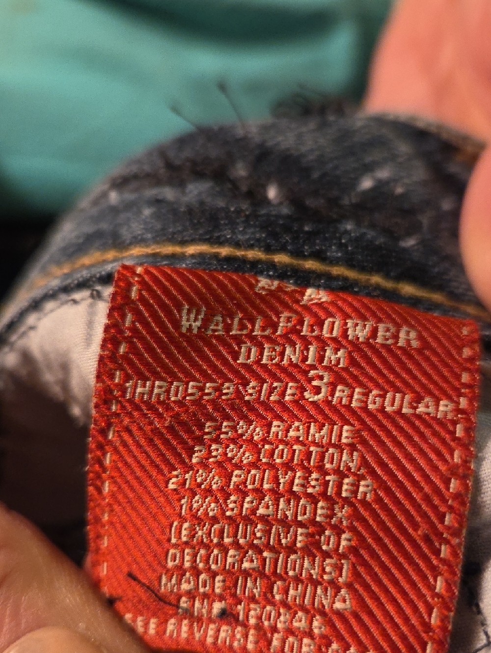 Upcycled, Wallflower Size 3 Flared Jeans Handmade Roses & Skulls Jeweled Lace - Picture 15 of 15